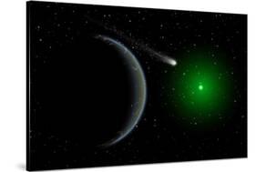 A Comet Passing a Distant Alien World-null-Stretched Canvas