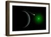 A Comet Passing a Distant Alien World-null-Framed Art Print