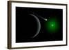 A Comet Passing a Distant Alien World-null-Framed Art Print