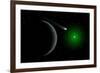 A Comet Passing a Distant Alien World-null-Framed Art Print