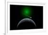 A Comet Passing a Distant Alien World-null-Framed Art Print