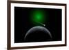 A Comet Passing a Distant Alien World-null-Framed Art Print