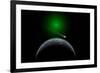 A Comet Passing a Distant Alien World-null-Framed Art Print