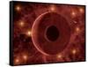 A Comet Passing Through a Nebulous Star Cluster-null-Framed Stretched Canvas