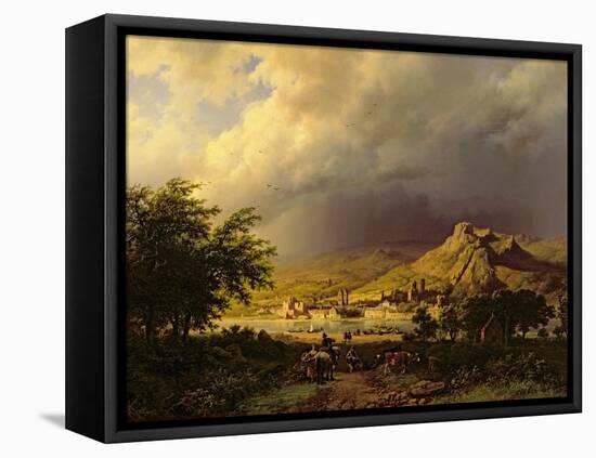 A Coming Storm-Barend Cornelis Koekkoek-Framed Stretched Canvas