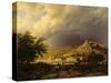A Coming Storm-Barend Cornelis Koekkoek-Stretched Canvas