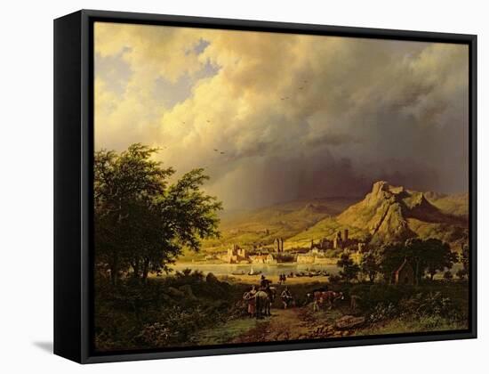 A Coming Storm-Barend Cornelis Koekkoek-Framed Stretched Canvas