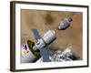 A Command Module Prepares to Dock with a Phobos Mission Rocket in Earth Orbit-Stocktrek Images-Framed Photographic Print