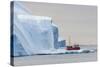 A Commercial Iceberg Tour Amongst Huge Icebergs Calved from the Ilulissat Glacier-Michael-Stretched Canvas