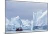 A Commercial Iceberg Tour Amongst Huge Icebergs Calved from the Ilulissat Glacier-Michael-Mounted Photographic Print