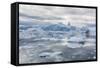 A Commercial Iceberg Tour Amongst Huge Icebergs Calved from the Ilulissat Glacier-Michael-Framed Stretched Canvas