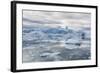 A Commercial Iceberg Tour Amongst Huge Icebergs Calved from the Ilulissat Glacier-Michael-Framed Photographic Print