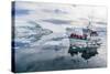 A Commercial Iceberg Tour Amongst Huge Icebergs Calved from the Ilulissat Glacier-Michael-Stretched Canvas