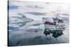 A Commercial Iceberg Tour Amongst Huge Icebergs Calved from the Ilulissat Glacier-Michael-Stretched Canvas