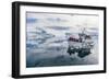 A Commercial Iceberg Tour Amongst Huge Icebergs Calved from the Ilulissat Glacier-Michael-Framed Photographic Print