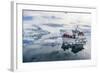 A Commercial Iceberg Tour Amongst Huge Icebergs Calved from the Ilulissat Glacier-Michael-Framed Photographic Print