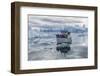 A Commercial Iceberg Tour Amongst Huge Icebergs Calved from the Ilulissat Glacier-Michael-Framed Photographic Print