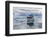 A Commercial Iceberg Tour Amongst Huge Icebergs Calved from the Ilulissat Glacier-Michael-Framed Photographic Print