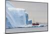 A Commercial Iceberg Tour Amongst Huge Icebergs Calved from the Ilulissat Glacier-Michael-Mounted Photographic Print