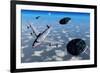 A Commerical Flight Boeing 747 Being Stalked by Ufo'S-null-Framed Art Print