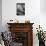 A Common Wood Pigeon on the Portuguese Tiles of Rossio Square at Sunset-Alex Saberi-Photographic Print displayed on a wall