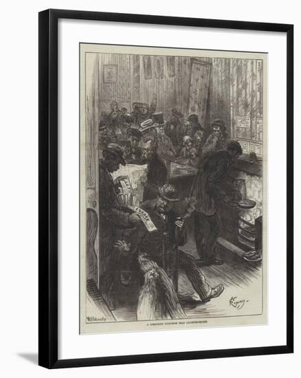 A Communist Club-Room Near Leicester-Square-Felix Regamey-Framed Giclee Print