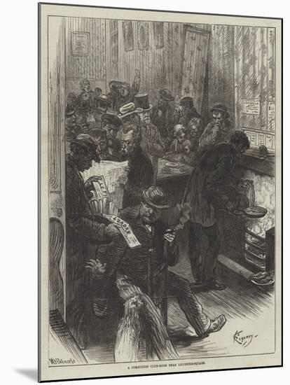 A Communist Club-Room Near Leicester-Square-Felix Regamey-Mounted Giclee Print