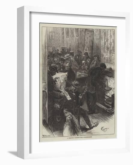 A Communist Club-Room Near Leicester-Square-Felix Regamey-Framed Giclee Print