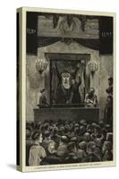 A Communists' Meeting in Paris, Louise Michel Addressing the Audience-Joseph Nash-Stretched Canvas