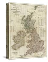 A Complete Map of the British Isles, c.1788-Thomas Kitchin-Stretched Canvas