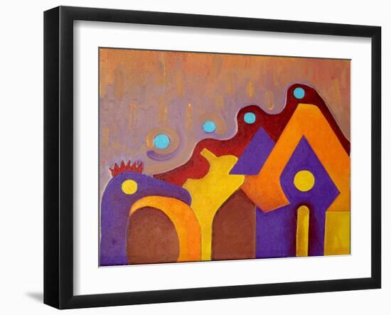 A Completely Unknown Animal Tries to Enter the House, 2009-Jan Groneberg-Framed Giclee Print