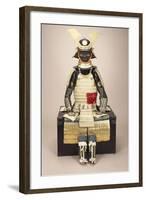 A Composite Japanese Armour Suit with a Saotome Helmet-null-Framed Giclee Print