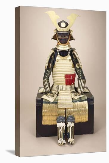 A Composite Japanese Armour Suit with a Saotome Helmet-null-Stretched Canvas