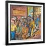 A `Con Man' Selling Toy Wrist Watches for Real Ones on a Seattle Street-Ronald Ginther-Framed Giclee Print