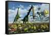A Conceptual Dinosaur Garden-null-Framed Stretched Canvas