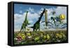 A Conceptual Dinosaur Garden-null-Framed Stretched Canvas