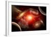 A Conceptual View of Part of Our Vast Universe-null-Framed Art Print