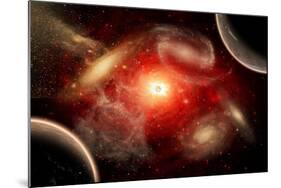 A Conceptual View of Part of Our Vast Universe-null-Mounted Art Print