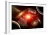 A Conceptual View of Part of Our Vast Universe-null-Framed Art Print