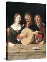 A concert, ca.1485-95-Lorenzo Costa-Stretched Canvas