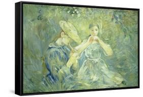 A Concert in the Garden, 1890-Berthe Morisot-Framed Stretched Canvas