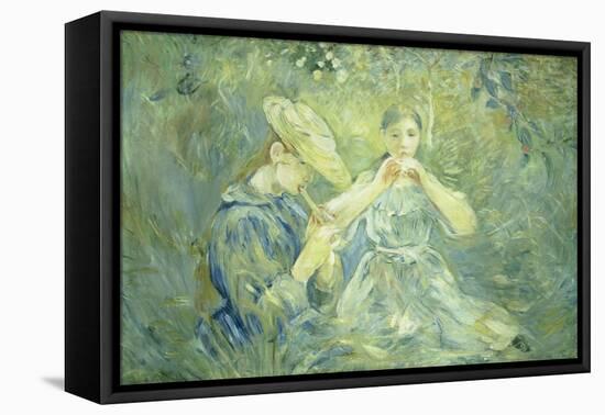 A Concert in the Garden, 1890-Berthe Morisot-Framed Stretched Canvas