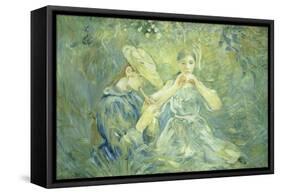 A Concert in the Garden, 1890-Berthe Morisot-Framed Stretched Canvas