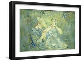 A Concert in the Garden, 1890-Berthe Morisot-Framed Giclee Print