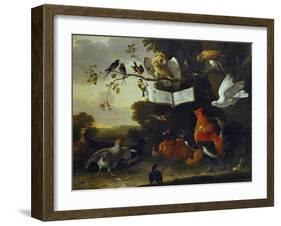 A Concert of Birds-Melchior de Hondecoeter-Framed Giclee Print