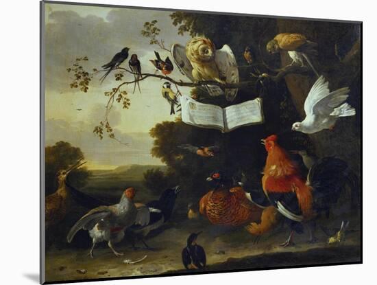 A Concert of Birds-Melchior de Hondecoeter-Mounted Giclee Print