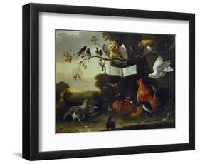 A Concert of Birds-Melchior de Hondecoeter-Framed Premium Giclee Print