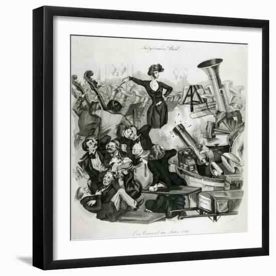 A Concert of Hector Berlioz in 1846-Andreas Geiger-Framed Giclee Print