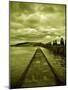 A Concrete Jetty on Water under a Stormy Sky-Cristina Carra Caso-Mounted Photographic Print