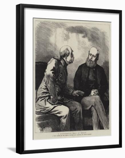 A Confidential Chat at Berlin-null-Framed Giclee Print
